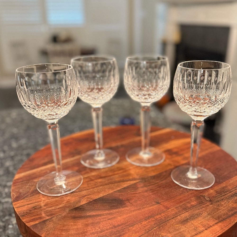 Waterford Crystal Stemware COLLEEN Hock Wine Glasses - Set of Four Vintage - Picture 3 of 15